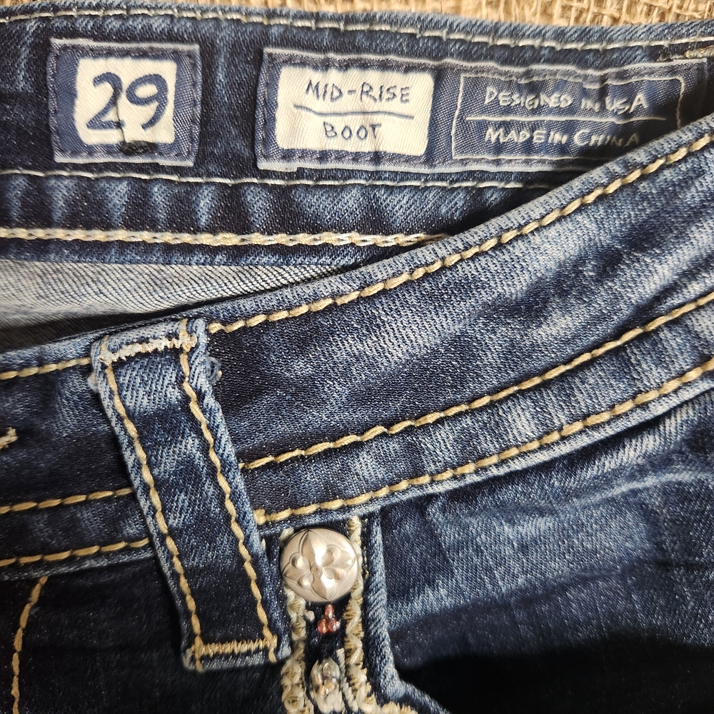 Miss Me Mid-Rise Bootcut Women's Jeans - Blue